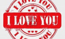 La frase «te amo»
