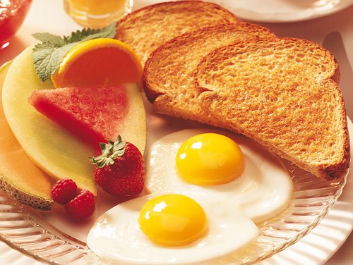 Desayuno saludable con huevo