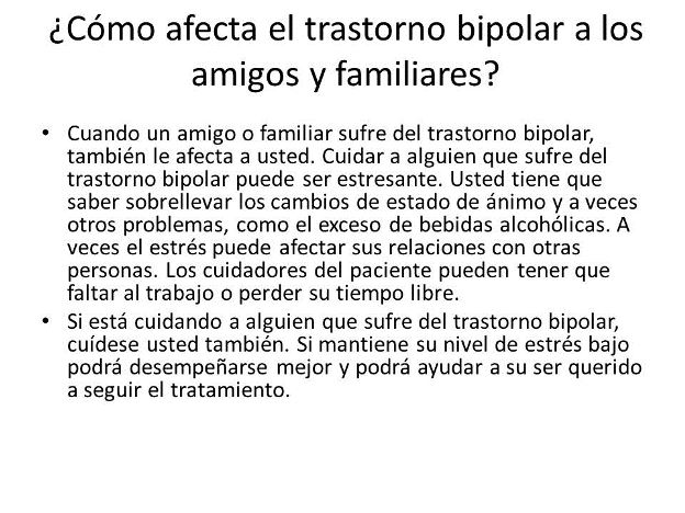 Consecuencias del trastorno bipolar