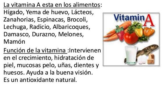 ¿Qué hace la vitamina A?