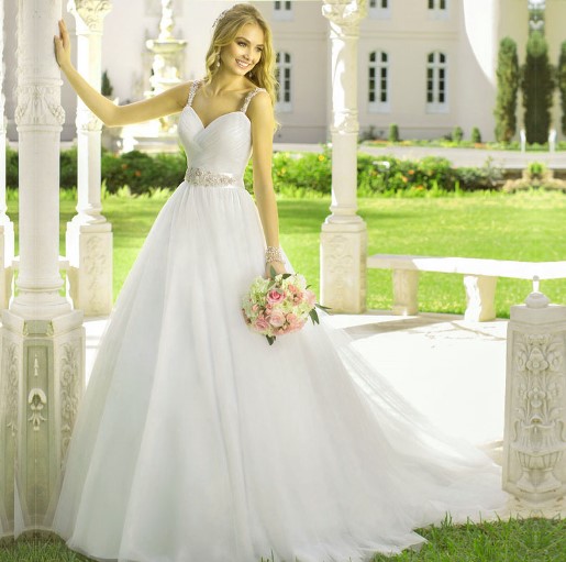 ¿Cómo elegir el vestido largo de novia?